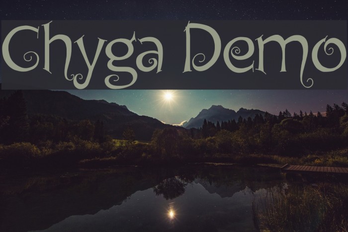 Chyga Demo Font examples