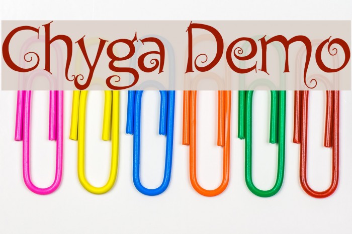 Chyga Demo Font examples