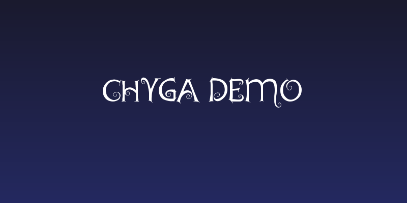 Chyga Demo Social Header