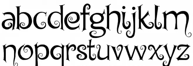 Chyga Demo Schriftart Kleinbuchstaben