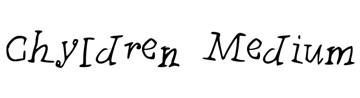 Chyldren Medium  font caratteri gratis