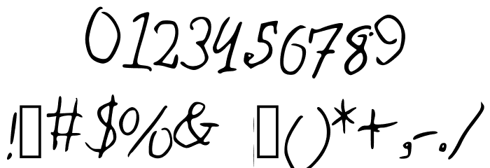 Chyldren Medium Font OTHER CHARS