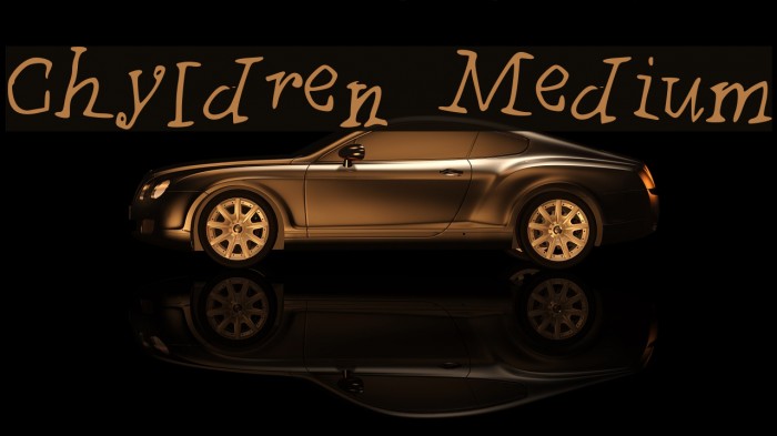 Chyldren Medium Font examples