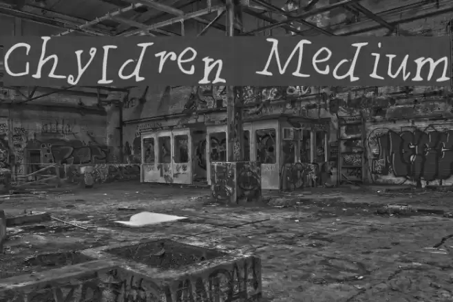 Chyldren Medium Font examples