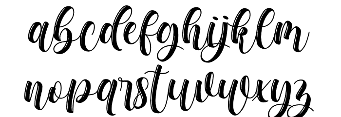 chadelova Font LOWERCASE