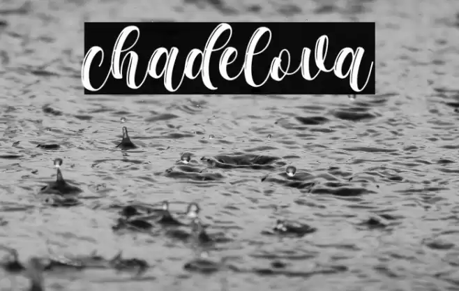 chadelova Font examples