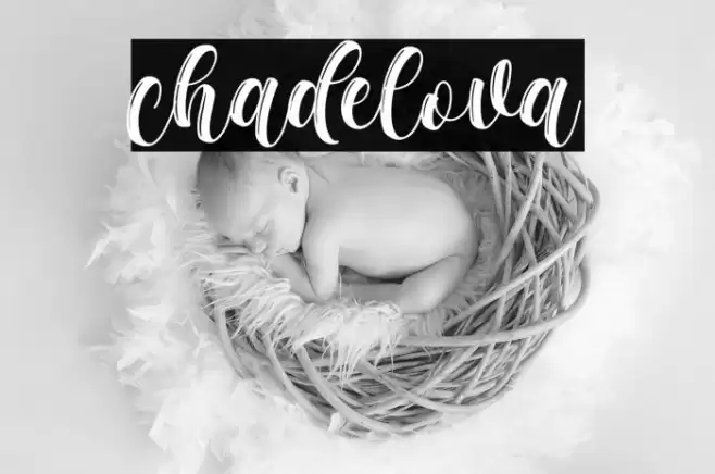 chadelova Font examples