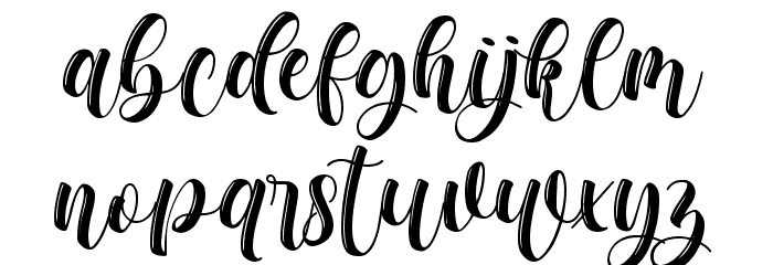 chadelova Font LOWERCASE