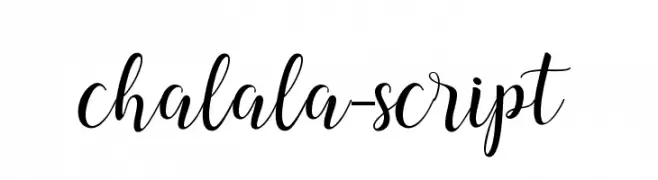 chalala-script  Frei Schriftart Herunterladen