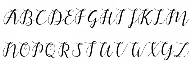 chalala-script Schriftart Groß