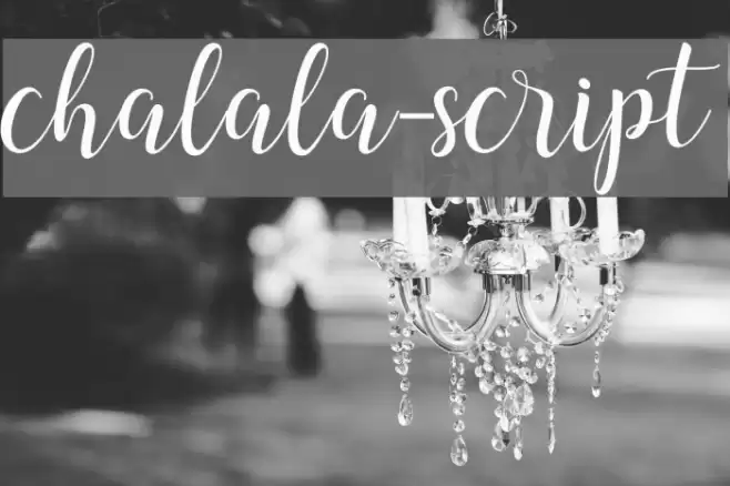 chalala-script Font examples