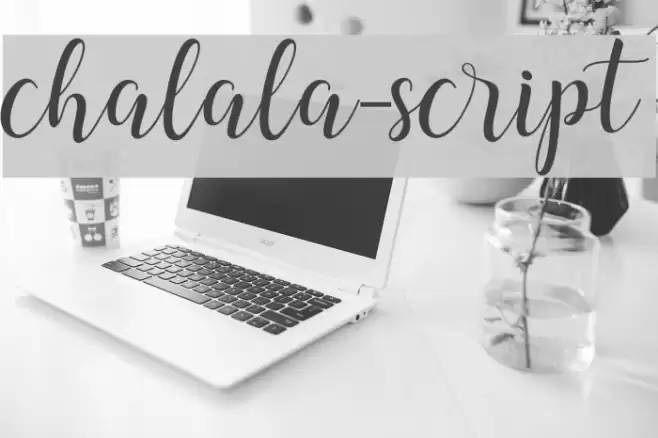 chalala-script Font examples