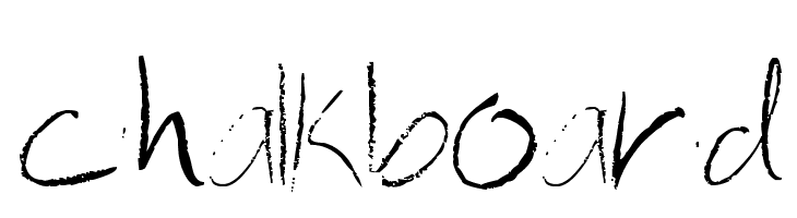 chalkboard Font