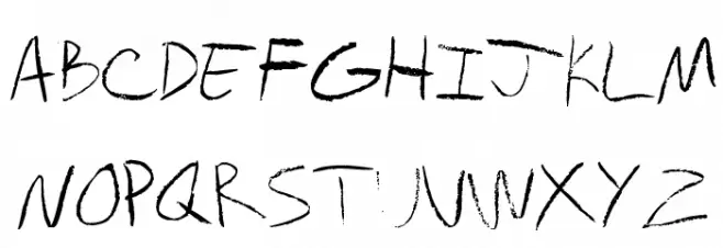 chalkboard Schriftart Groß