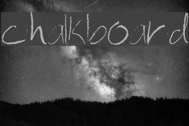 chalkboard Font examples