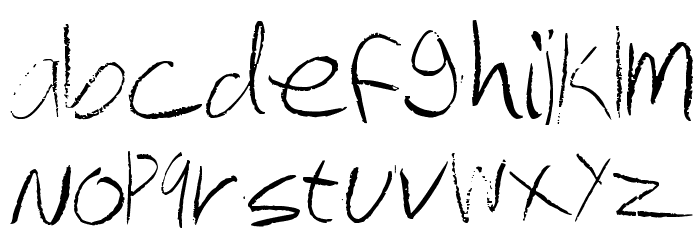 chalkboard Font LOWERCASE