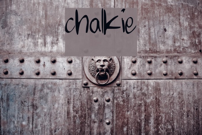 chalkie Font examples