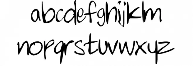 chalkie फ़ॉन्ट लोअरकेस