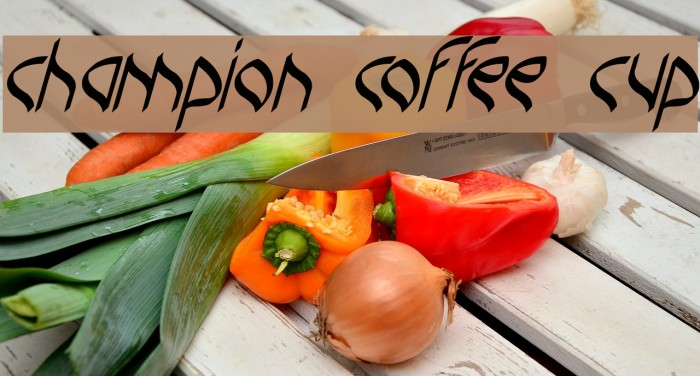 champion coffee cup Example 1