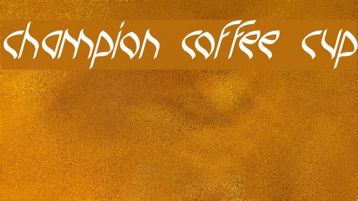 champion coffee cup Example 2