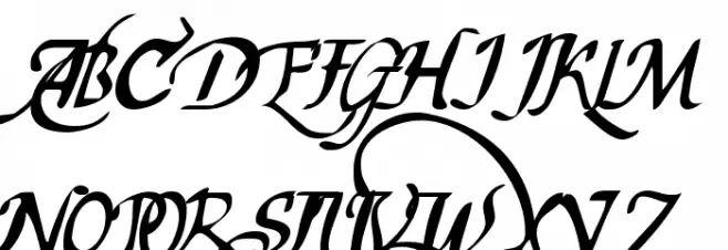 chancelaresca pw Schriftart Groß
