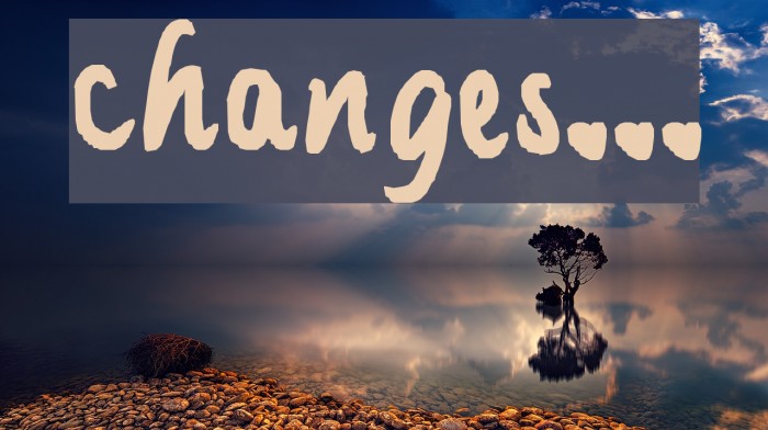 changes... Schriftart examples