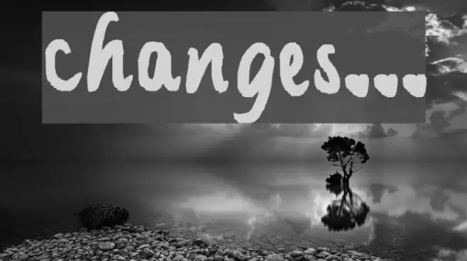 changes... Schriftart examples