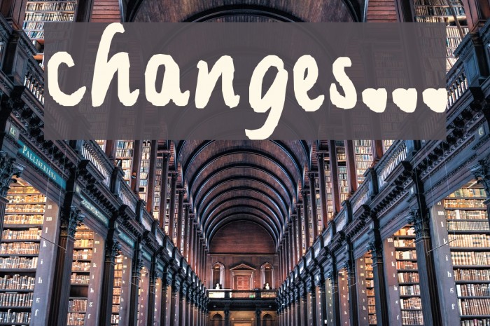 changes... Schriftart examples
