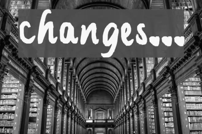changes... Schriftart examples