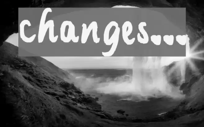 changes... Schriftart examples