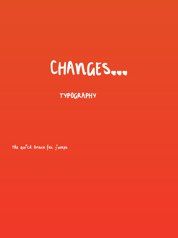 changes... Poster