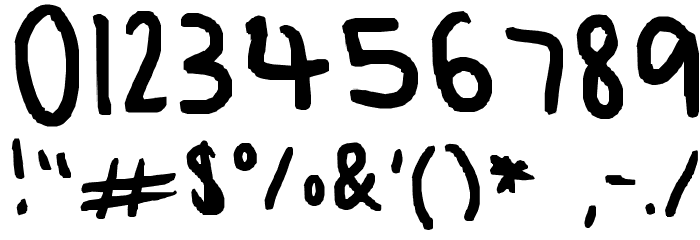 characterized Font Alte caractere