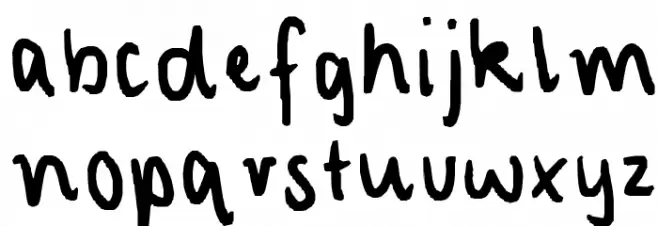 characterized フォント 大文字