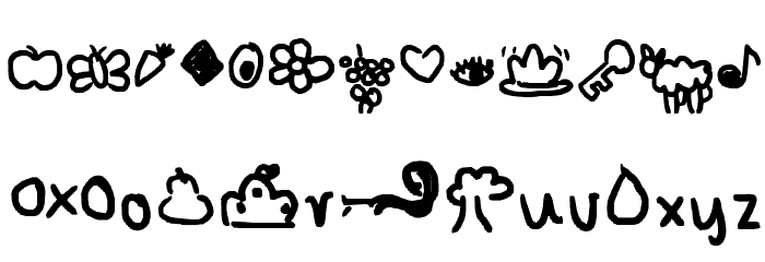 characterized Font Litere mici