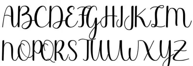 chariska Font UPPERCASE
