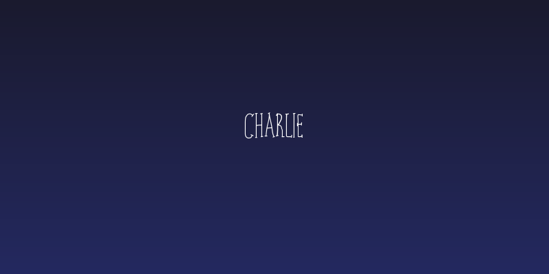 charlie Social Header