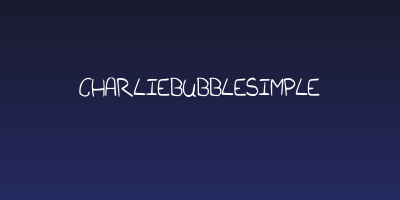 charliebubblesimple Social Header