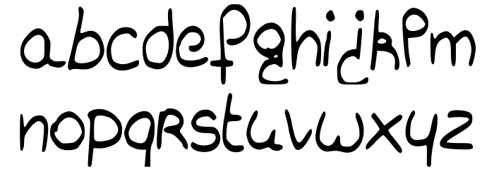 charliebubblesimple Font LOWERCASE