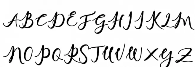 charlinda-Regular Schriftart Groß
