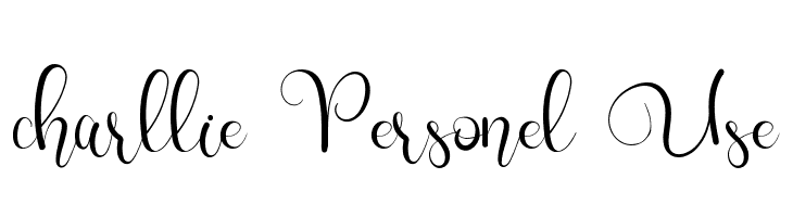 charllie Personel Use  Frei Schriftart Herunterladen
