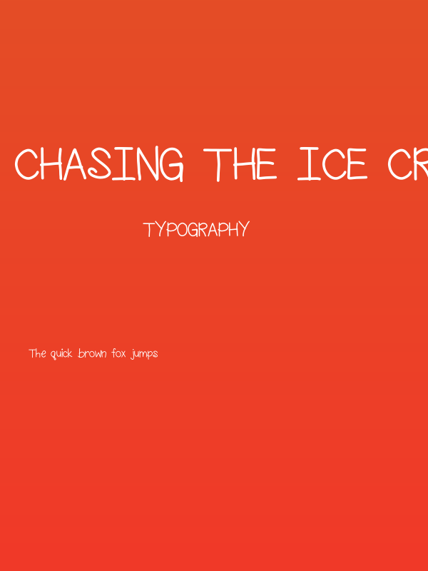 chasing the ice cream truck Poster