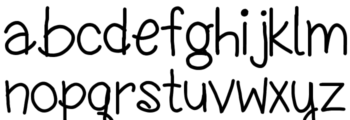 chasing the ice cream truck Font LOWERCASE