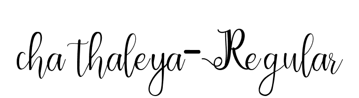 chathaleya-Regular  Frei Schriftart Herunterladen