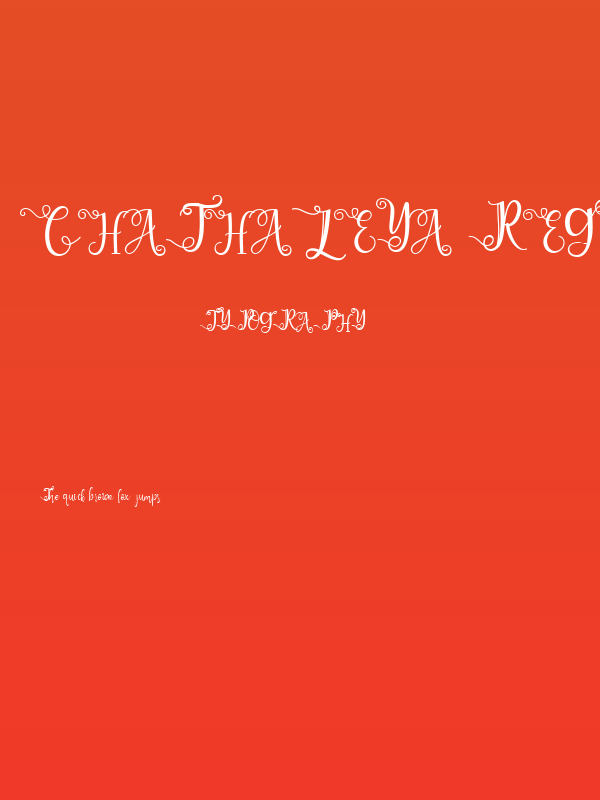 chathaleya Regular Poster