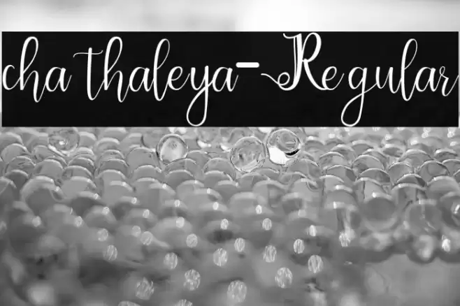 chathaleya-Regular Шрифта examples