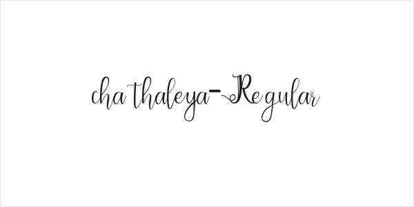 chathaleya-Regular Logo
