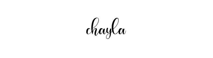chayla  フリーフォントのダウンロード