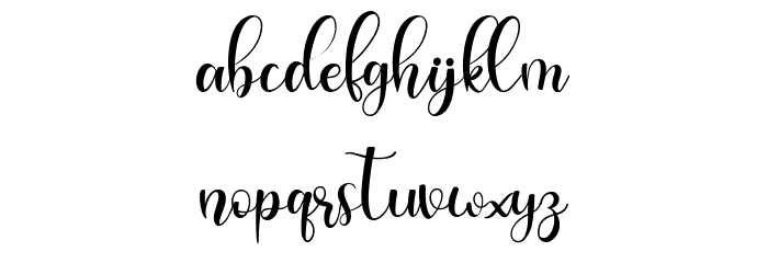chayla Font LOWERCASE