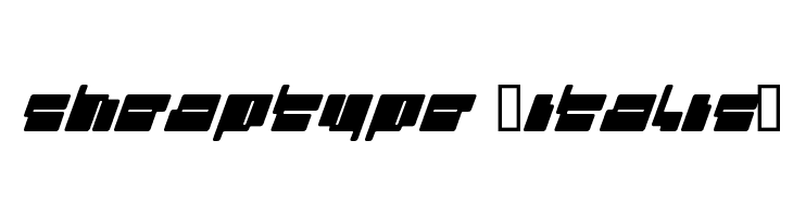 cheaptype [italic]  font caratteri gratis