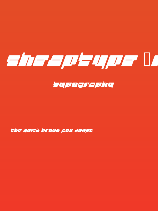 cheaptype [italic] Poster